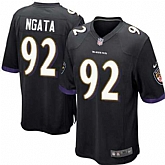 Nike Men & Women & Youth Ravens #92 Ngata Black Team Color Game Jersey,baseball caps,new era cap wholesale,wholesale hats